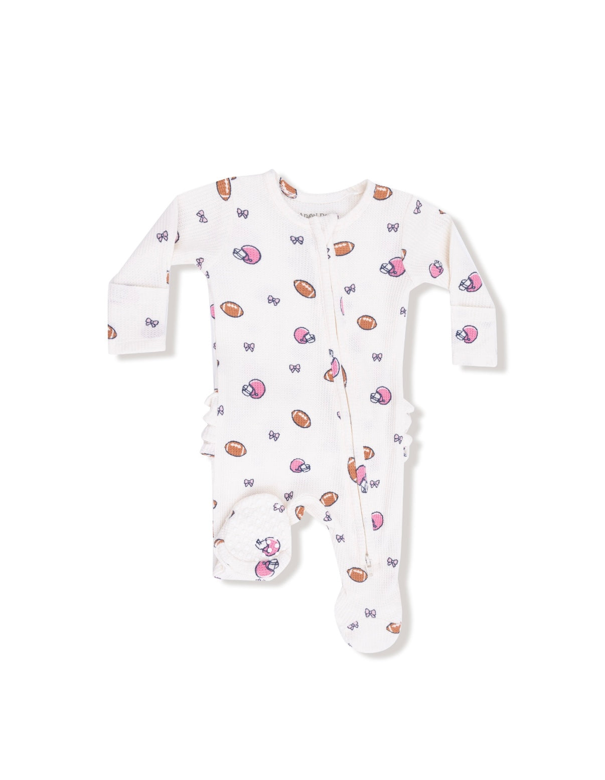Waffle Footed Sleeper, Football and Bows