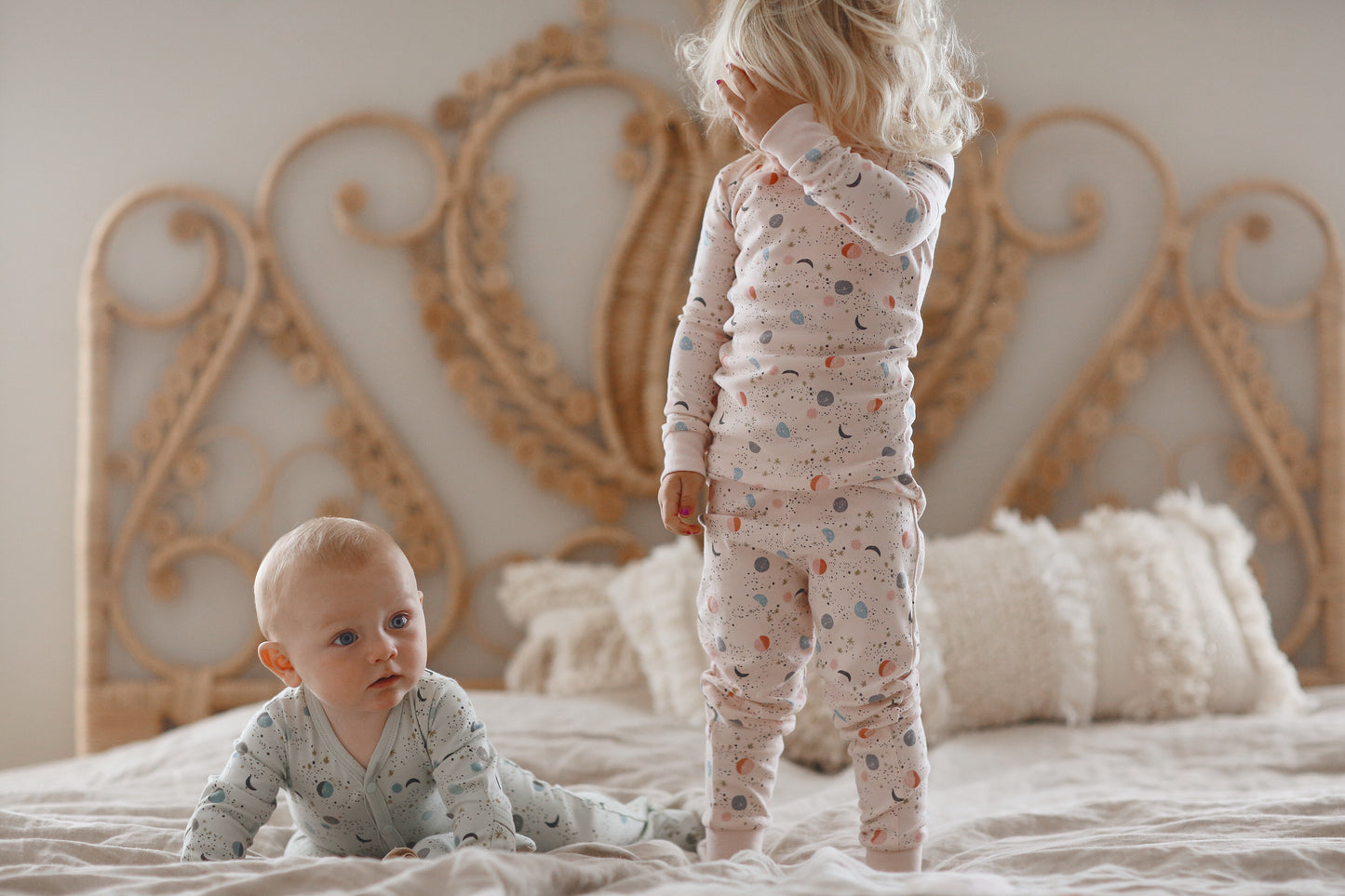 Mint Moon Pajama Set