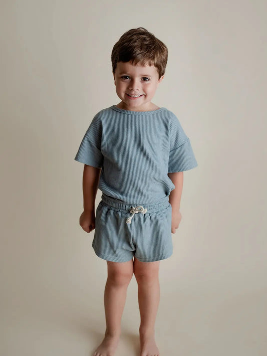 Waffle Matching Set, Blue