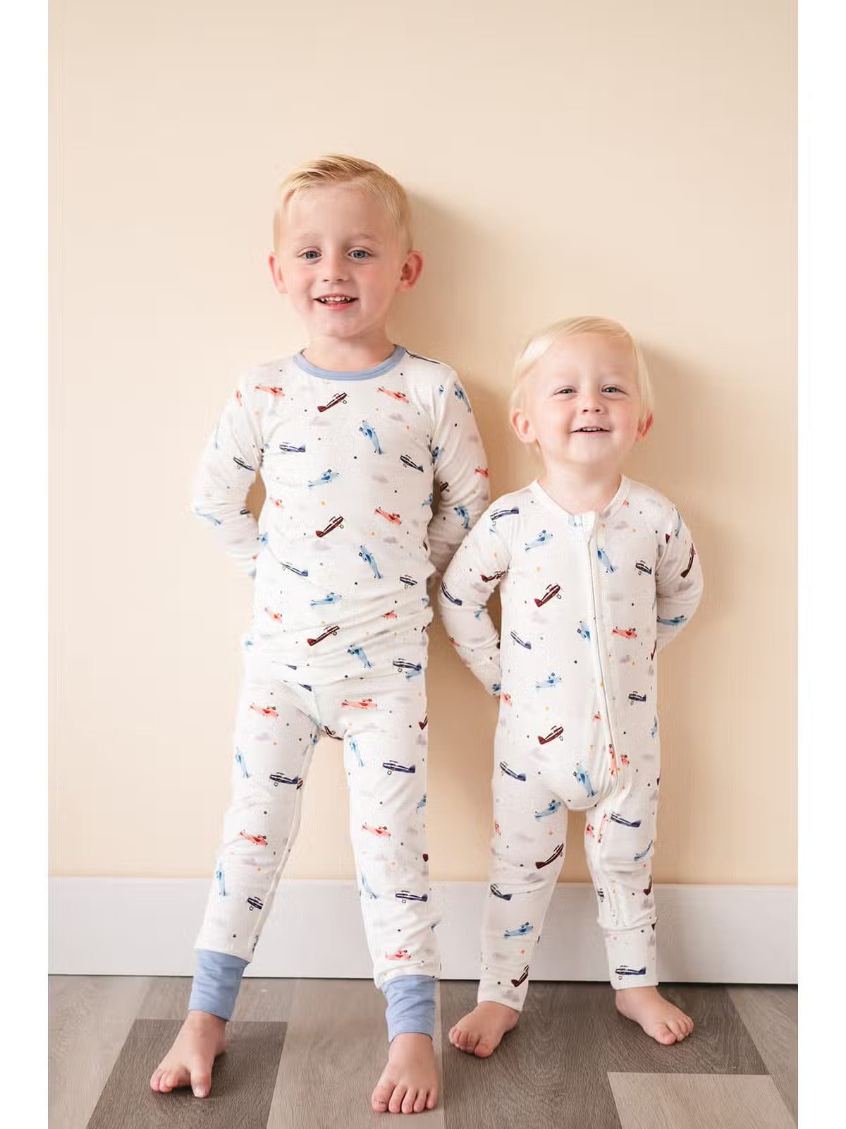 Bamboo Pajama Set, Airplanes