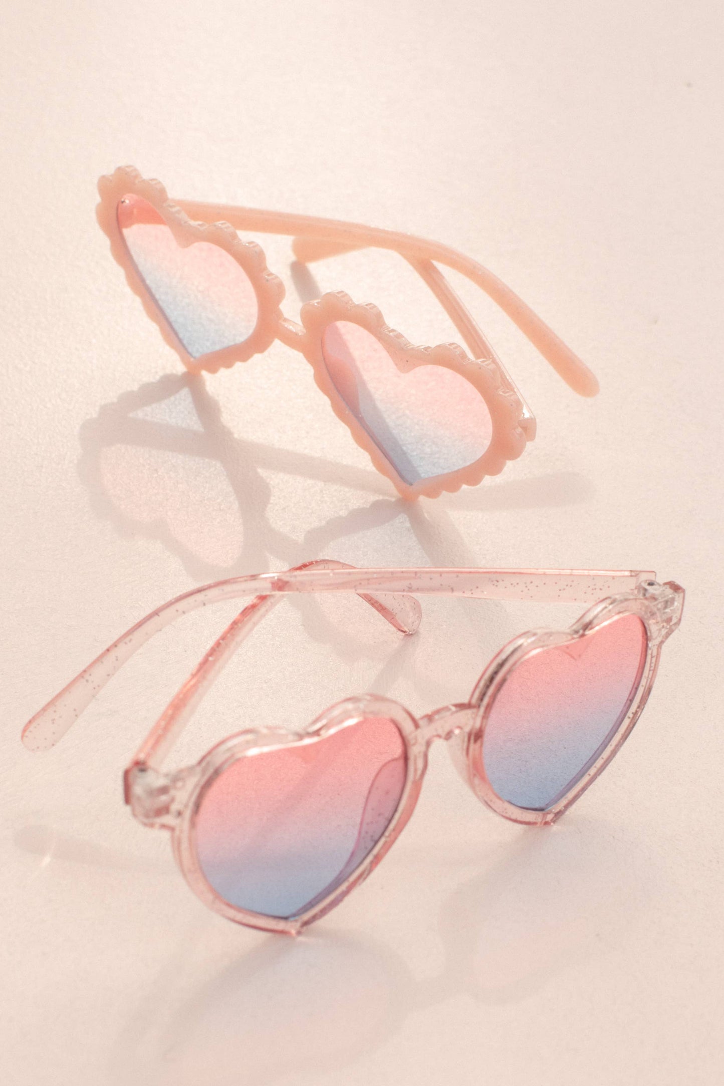 Kids Toddler Pink Glitter Sunglasses