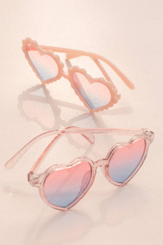 Kids Toddler Pink Glitter Sunglasses
