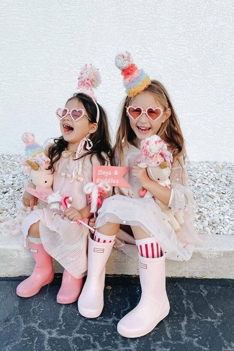 Kids/Toddler Scallop Heart Sunglasses