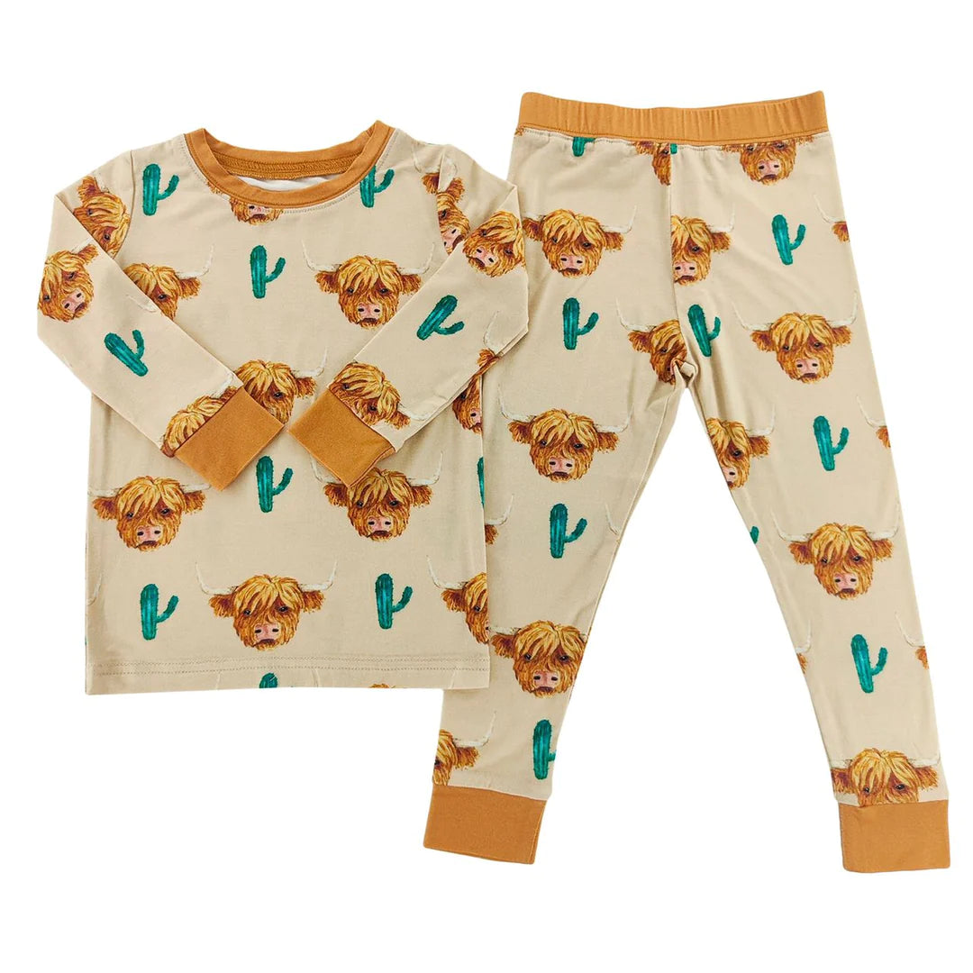 Bamboo Sleep Set, Highland Cow