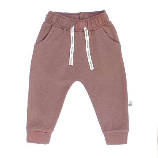 Fleece Joggers, Dark Rose