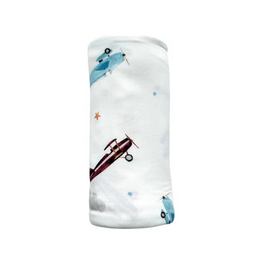 Bamboo Swaddle Blanket, Airplanes