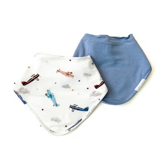 Scarf/ Baby Bib Set, Airplanes