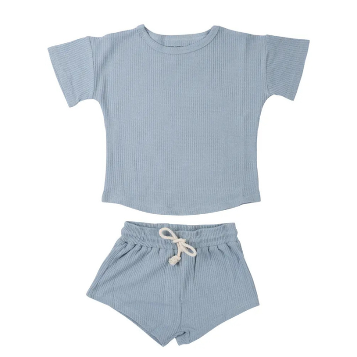 Waffle Matching Set, Blue