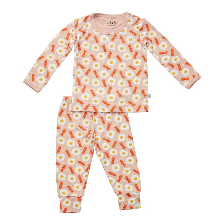 Bamboo Sleeper Set, Pink Eggs and Bacon