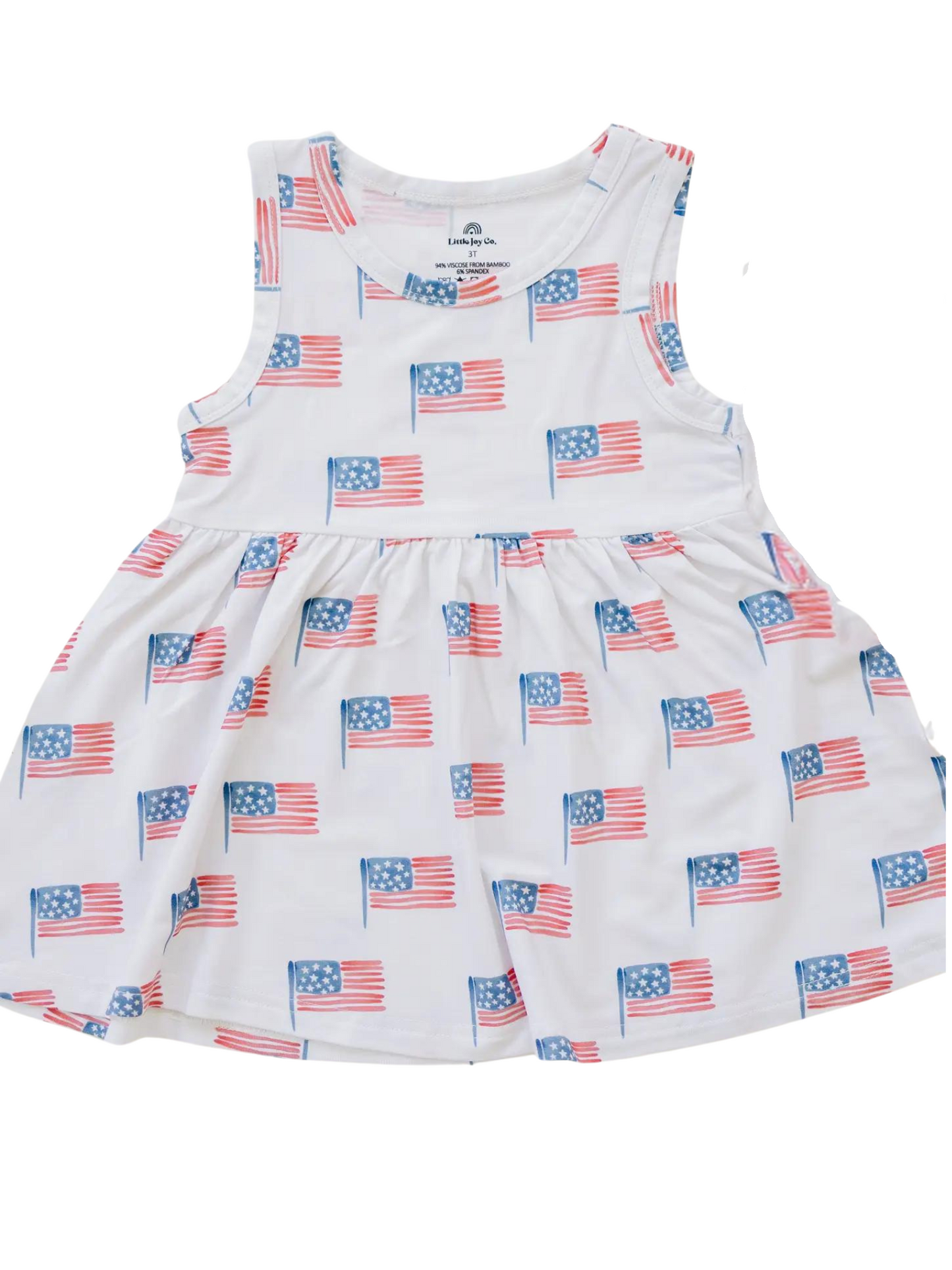 Flag Bamboo Peplum Set (shirt and shorts included)