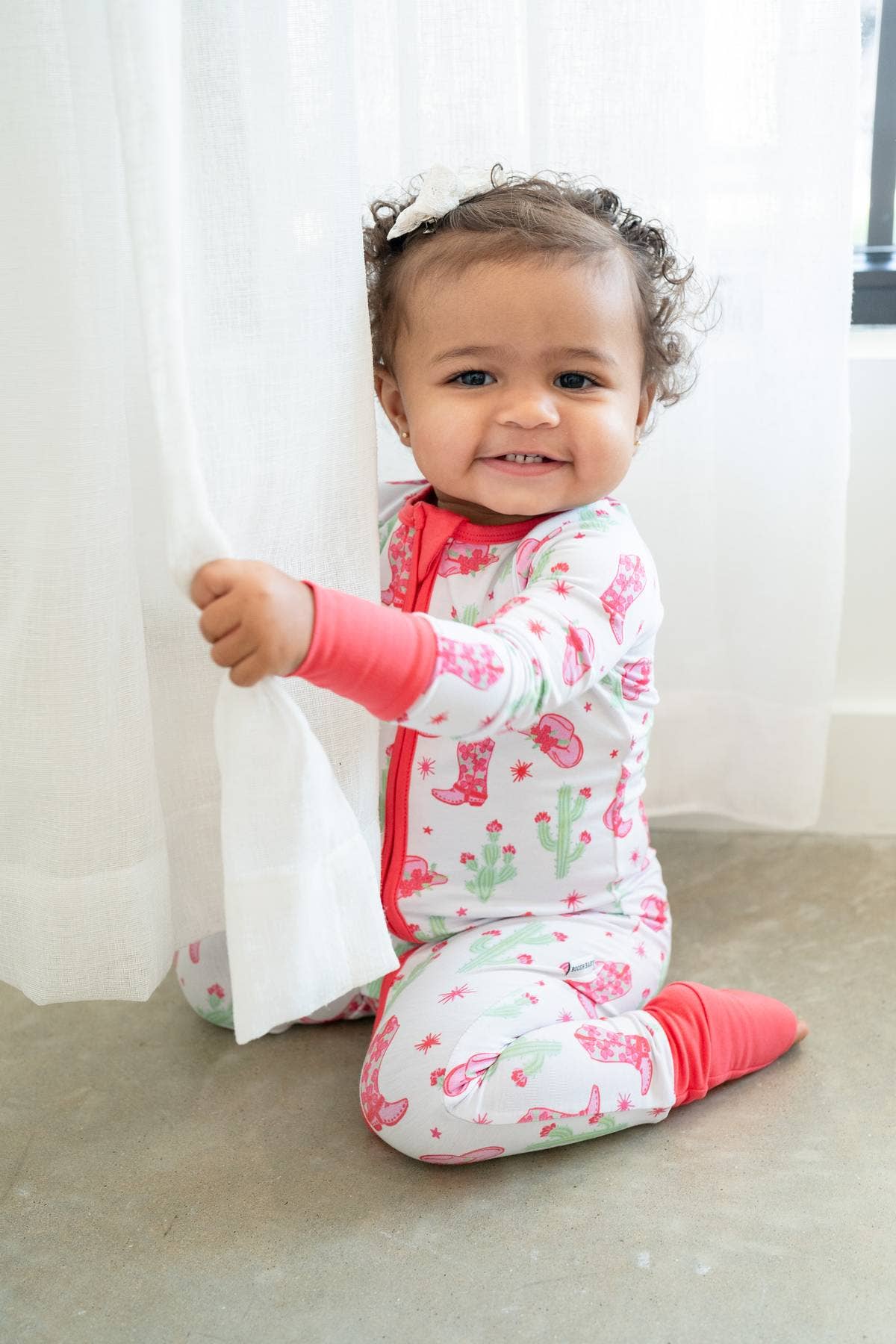 Fold Over Sleeper, Pink Cactus Cowgirl