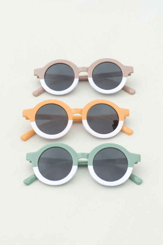 Kids/Toddler Two Toned Round Sunglasses