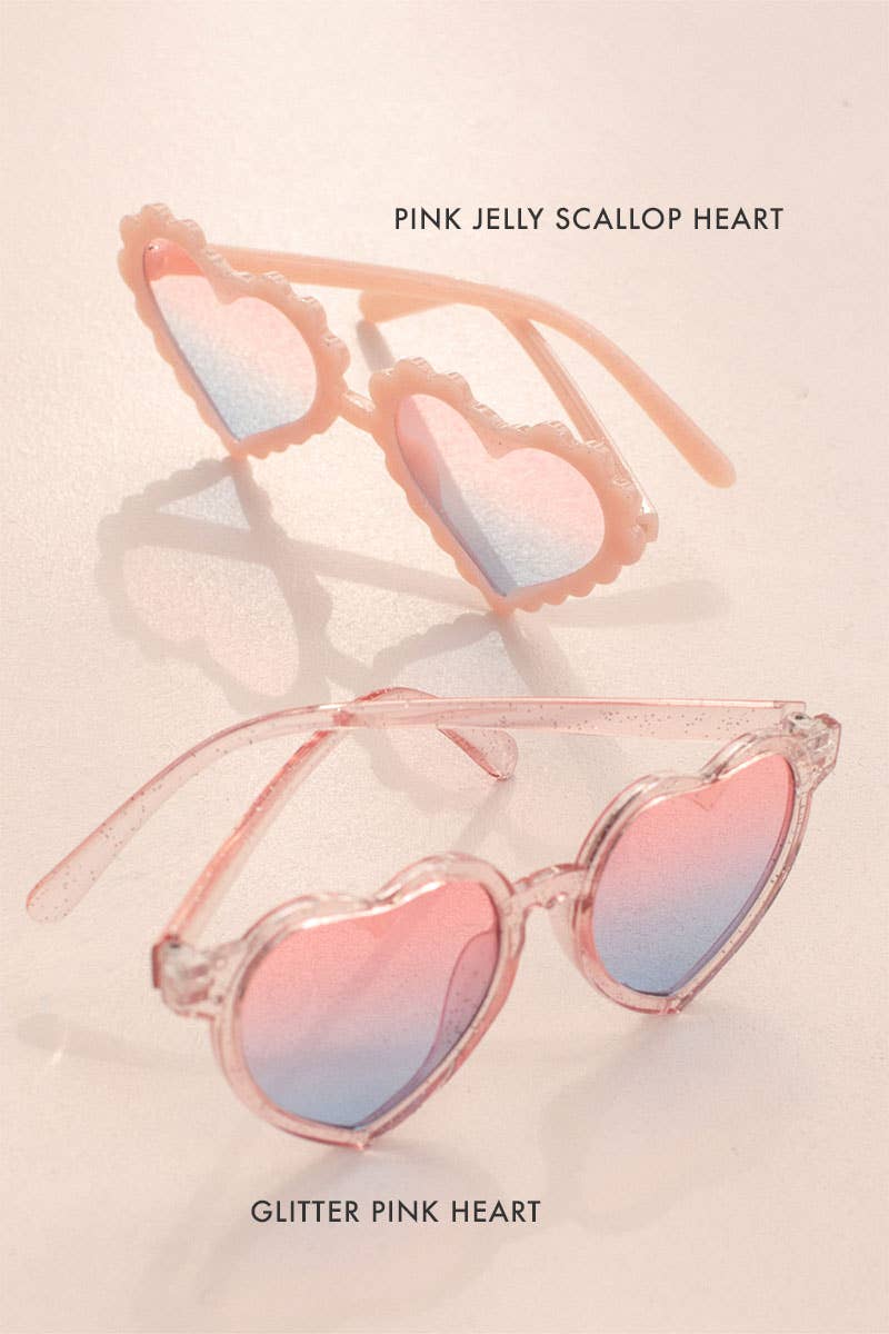 Kids Toddler Pink Glitter Sunglasses