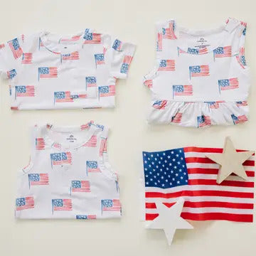 Flag Bamboo Romper Onesie