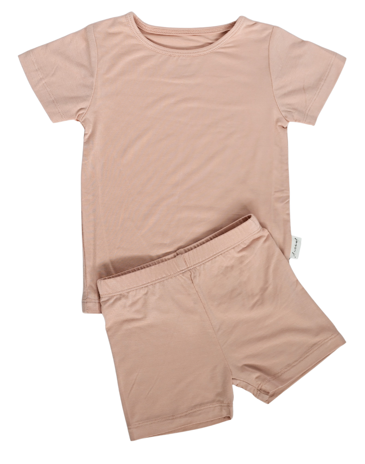 Bamboo Short Sleeve Set, Blush