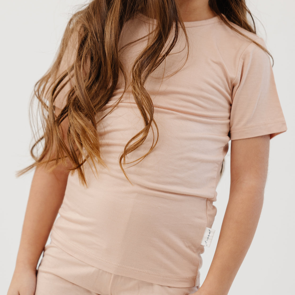 Bamboo Short Sleeve Set, Blush