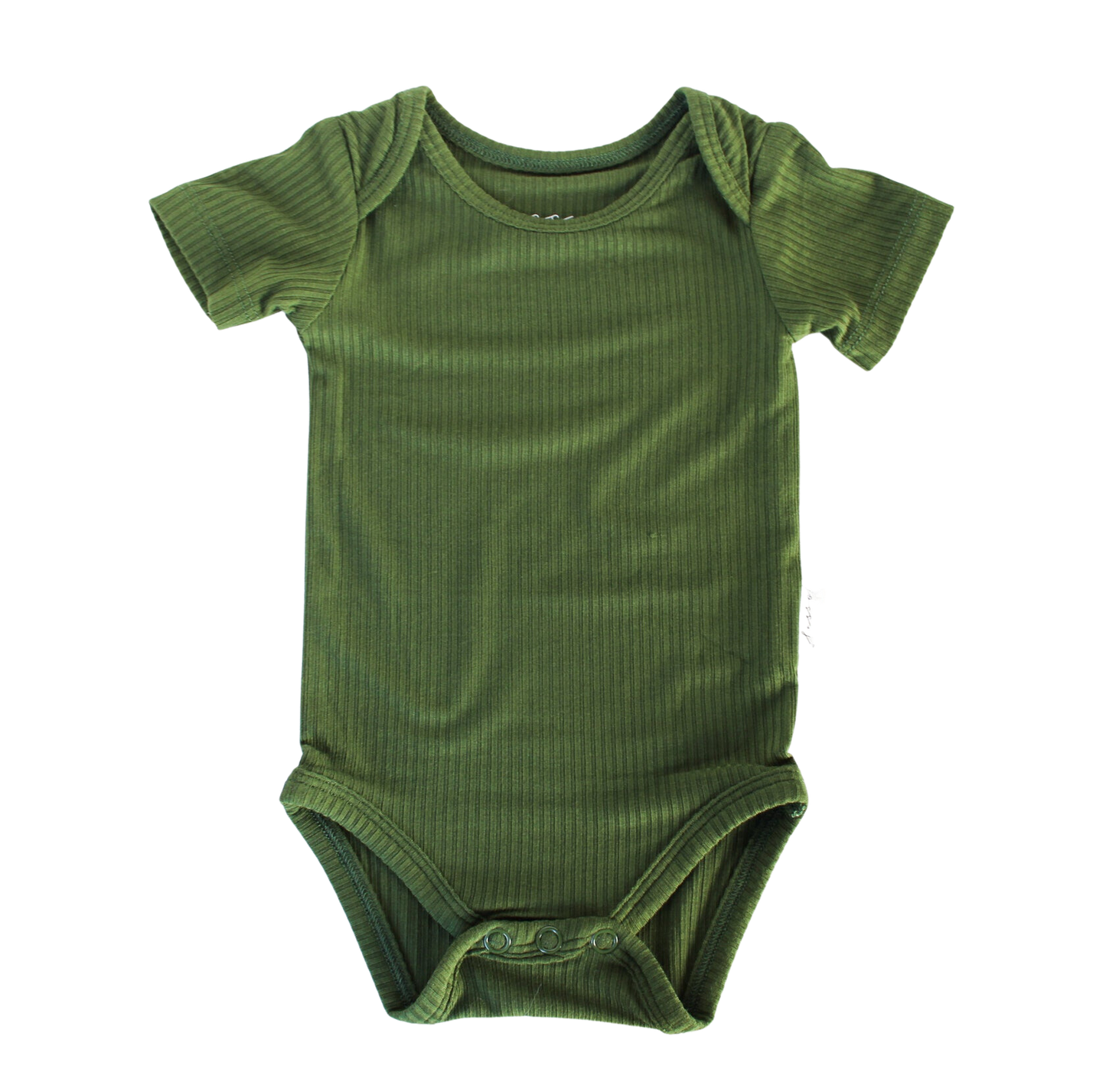 Ribbed Bamboo Onesie, Forest Green