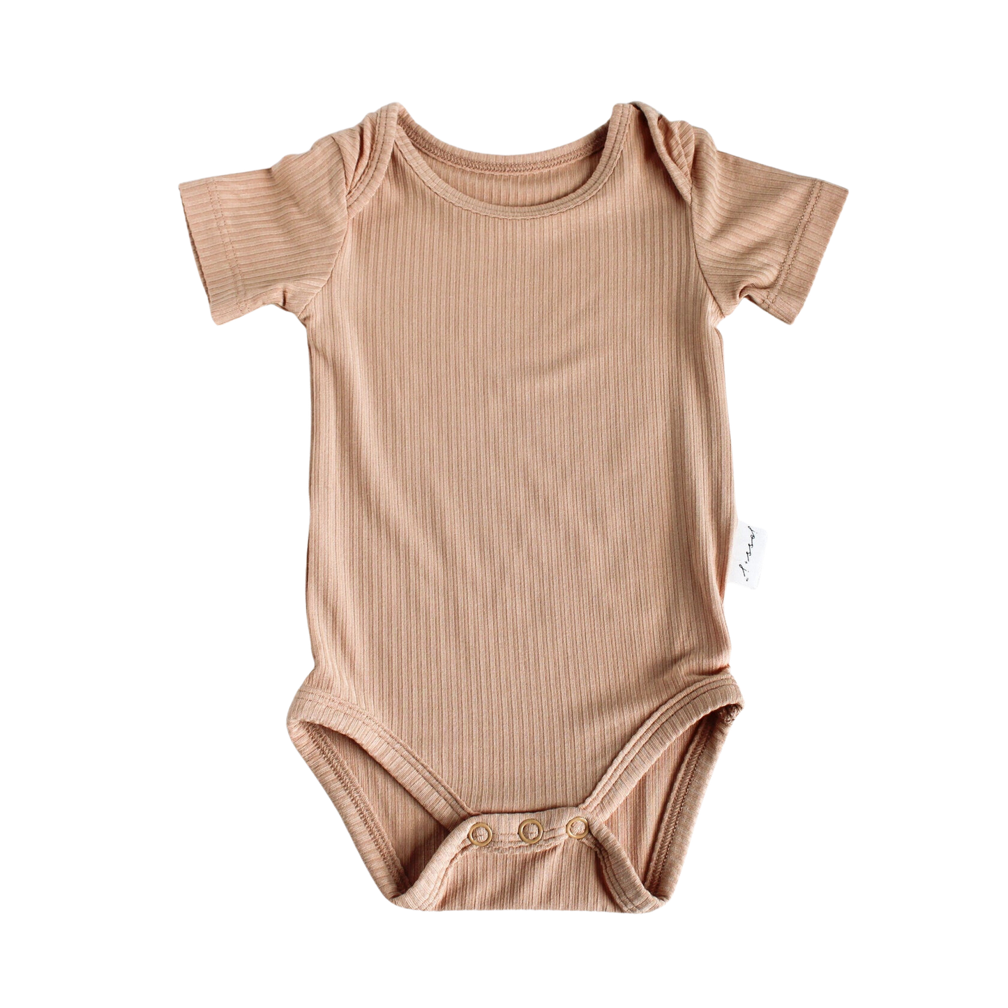 Ribbed Bamboo Onesie, Sand