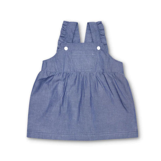 Chambray Overall Dress